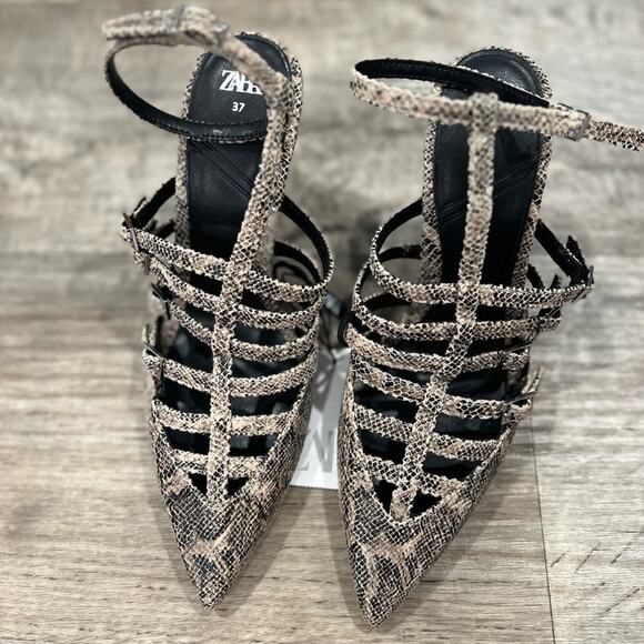 ZARA Strappy Heels NWT - Picture 8 of 14
